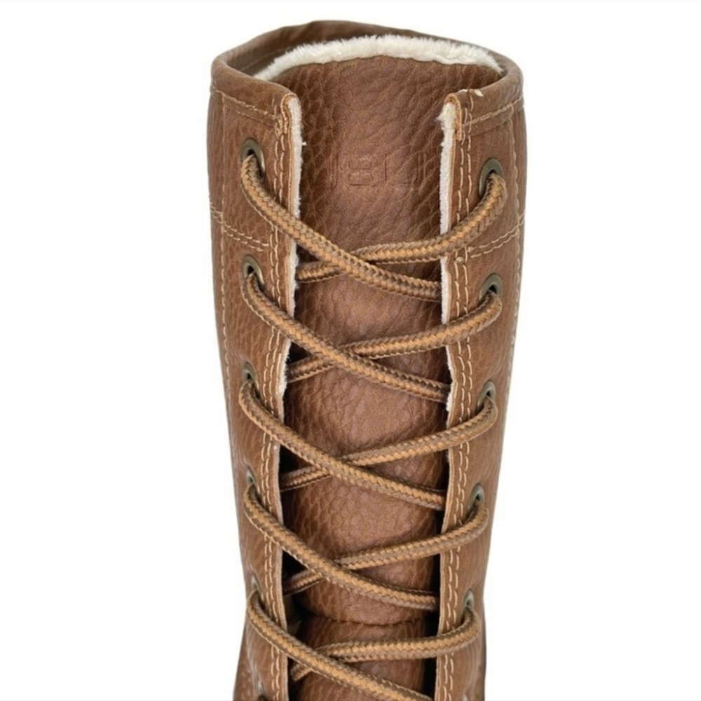 JBU Brown and Blue Winter Rain Boots Waterproof Design - Picture 4 of 6